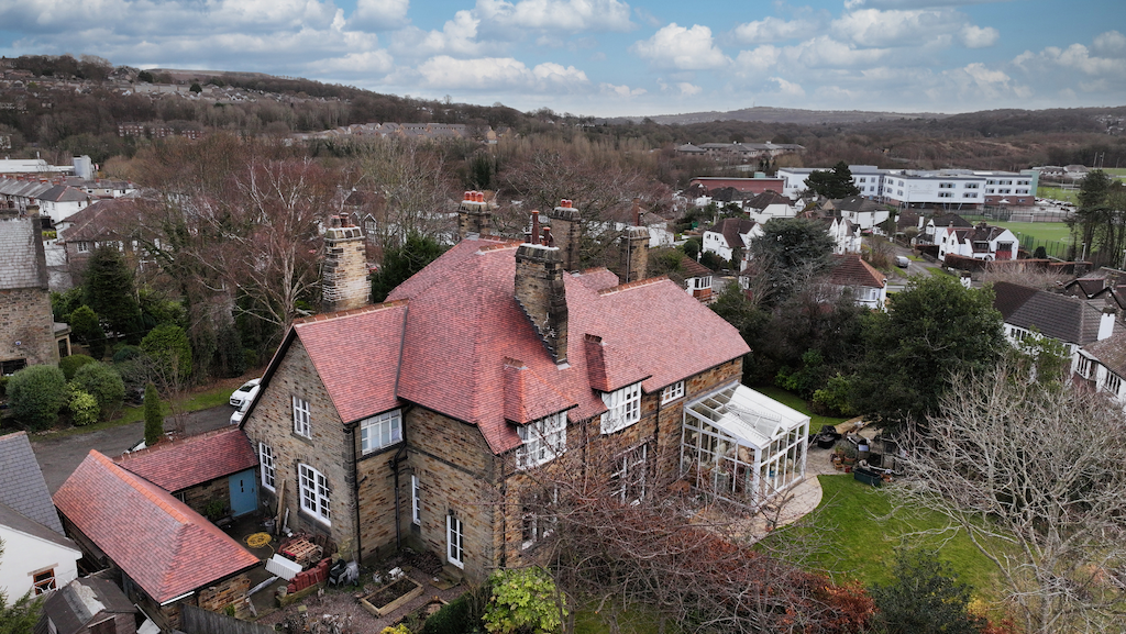 Re-roofing in Rosemary clay tiles