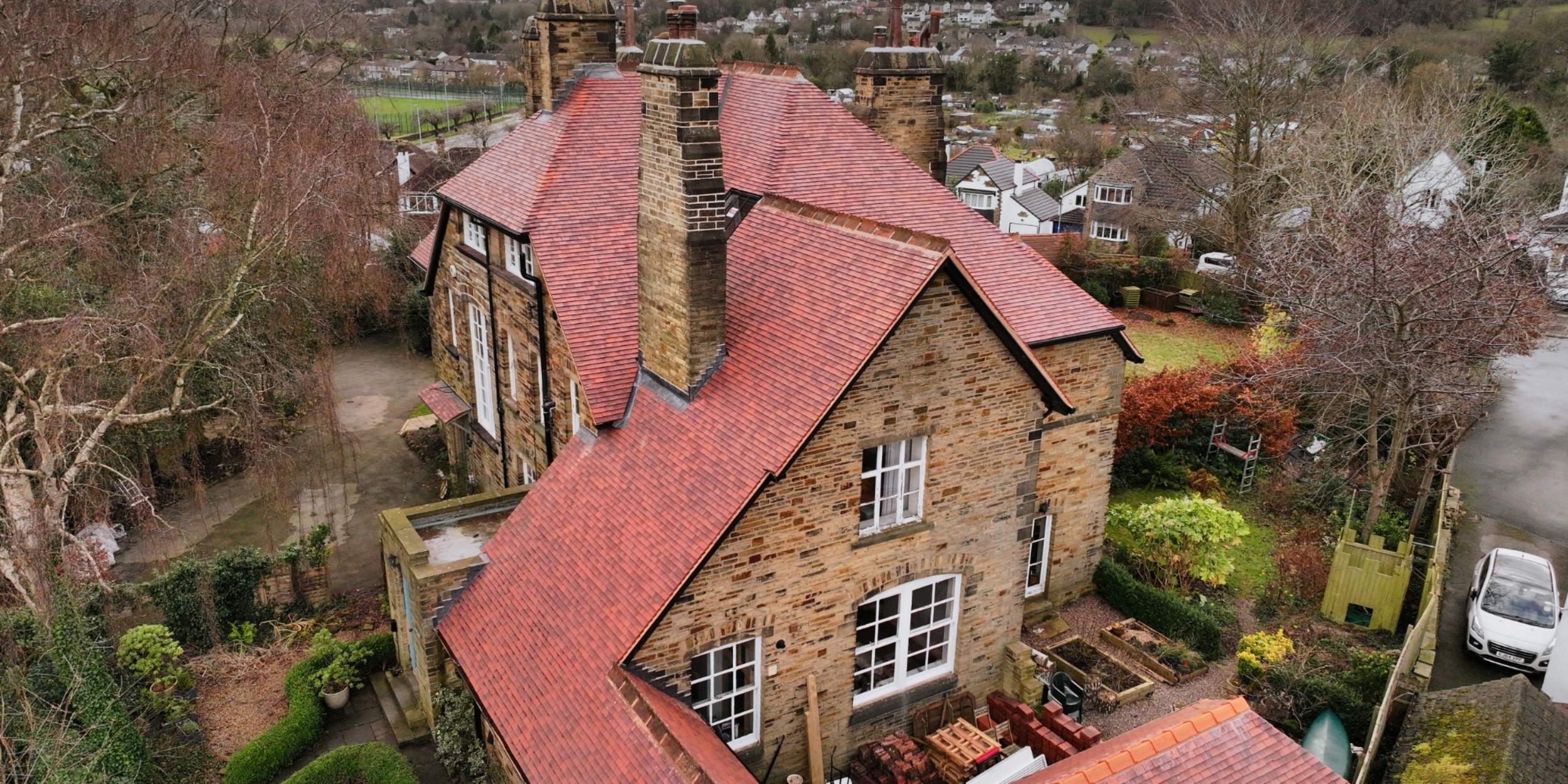 Re-roof of Vicarage, Bingley, West Yorkshire