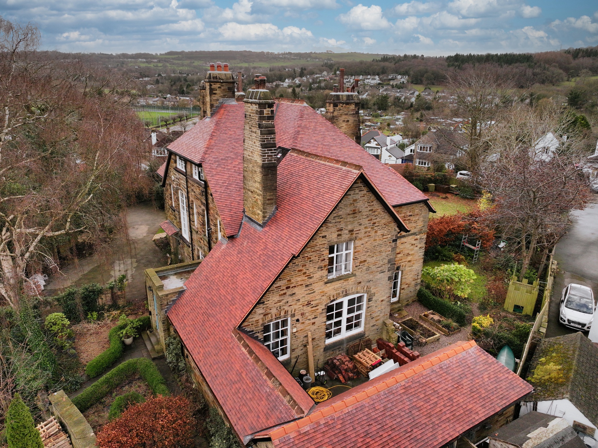 Re-roof of Vicarage, Bingley, West Yorkshire