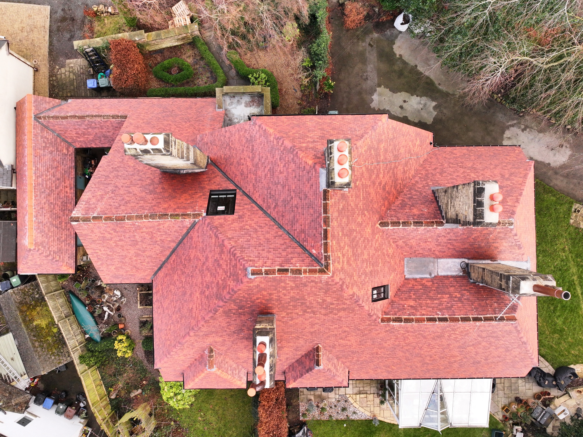 Roof replacement of vicarage, Bingley, West Yorkshire